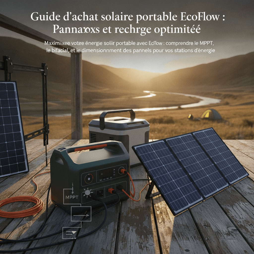 Guide d'achat solaire portable EcoFlow : Panneaux et recharge optimisée